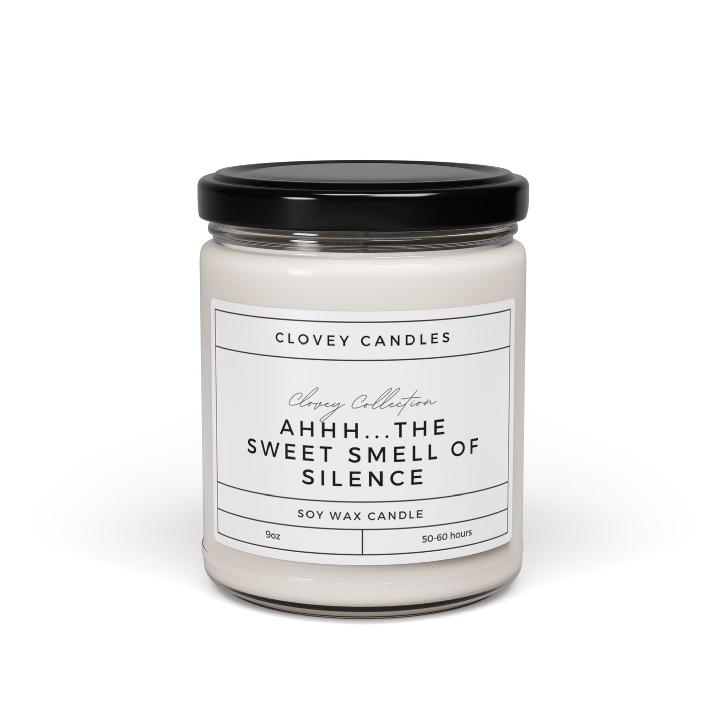 Ahhh Sweet Smell Of Silence Scented Soy Candle, 9oz