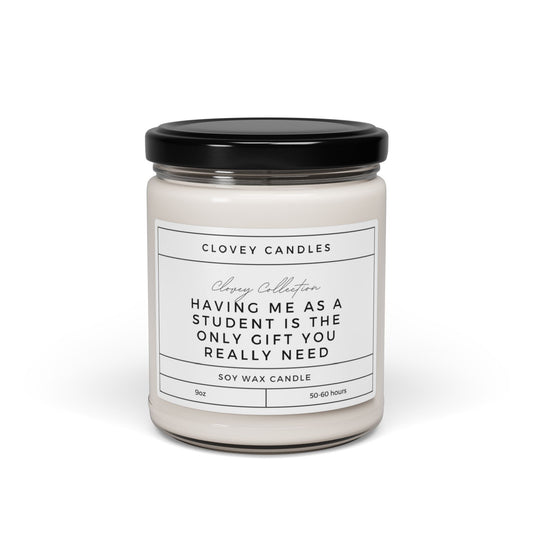 Having Me As A Student Scented Soy Candle, 9oz